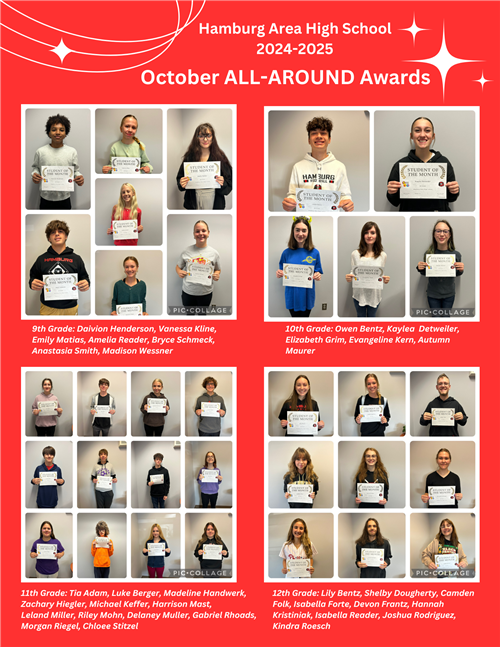 October All-Around Award Winners